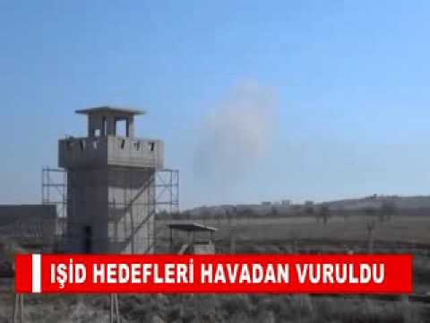 Işid hedefleri havadan vuruldu