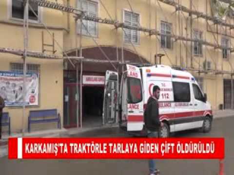 Karkamiş'ta traktörle tarlaya giden çift öldürüldü