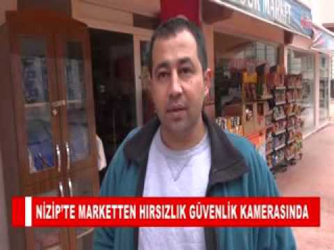 Nizip’te marketten hirsizlik güvenlik kamerasinda