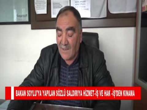 Bakan soylu'ya yapilan sözlü saldiriya hizmet–iş ve hak –iş’den kinama