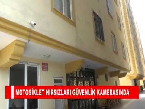 Motosiklet hirsizlari güvenlik kamerasinda