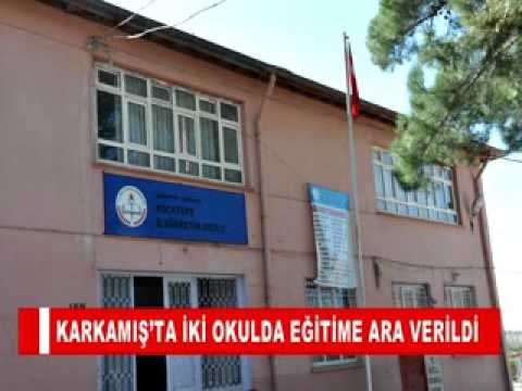 Karkamiş’ta iki okulda eğitime ara verildi