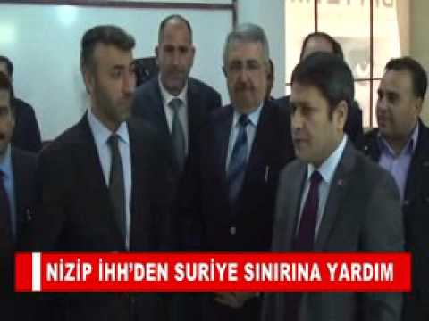 Nizip ihh’den suriye sinirina yardim