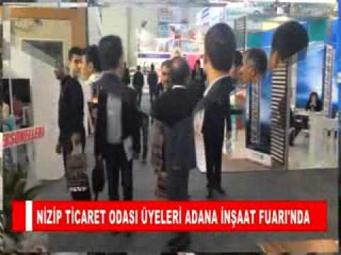 Nizip ticaret odasi üyeleri adana inşaat fuari'nda