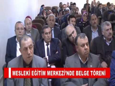 Mesleki eğitim merkezi’nde belge töreni