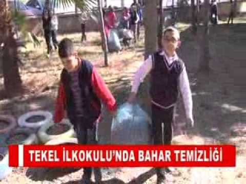 Tekel ilkokulu’nda bahar temizliği