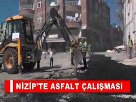 Nizip'te asfalt çalişmasi