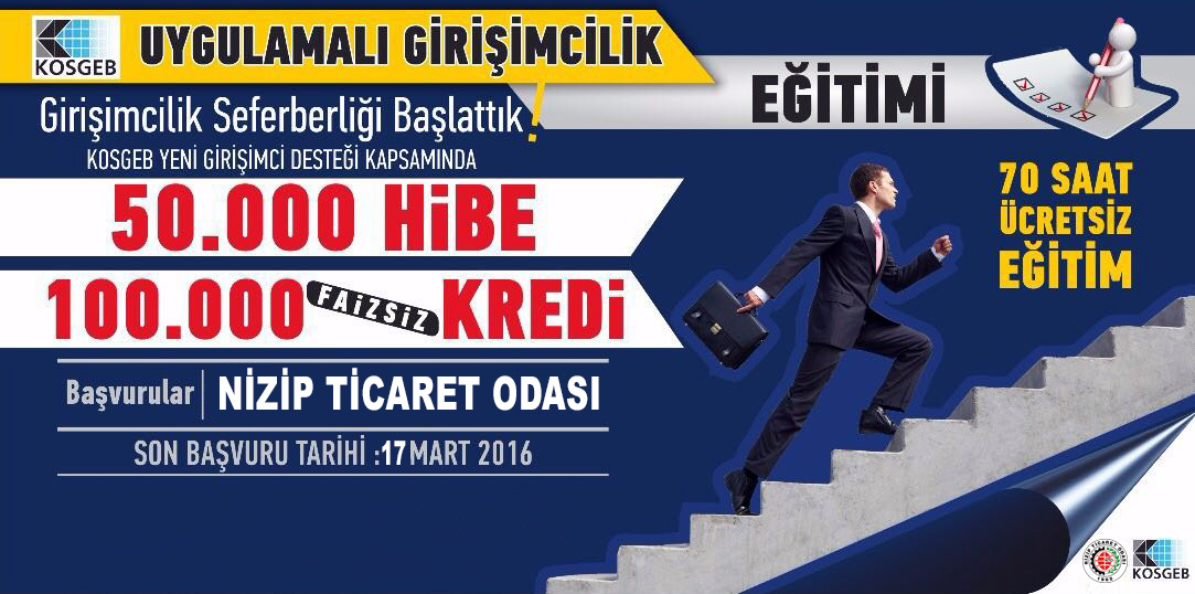 Nizip Ticaret Odası?ndan Girişimcilik Eğitimi Nizip Ticaret Odası?ndan Girişimcilik Eğitimi
