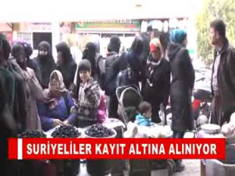 Suriyeliler kayit altina aliniyor
