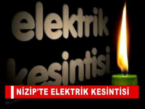 Nizip'te elektrik kesintisi