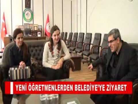 Yeni öğretmenlerden belediye’ye ziyaret