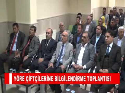 Yöre çiftçilerine bilgilendirme toplantisi