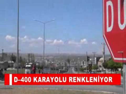D–400 karayolu renkleniyor