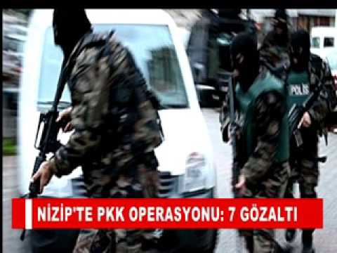 Nizip'te pkk operasyonu 7 gözalti