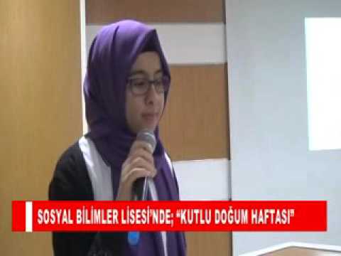 Sosyal bilimler lisesi’nde; “kutlu doğum haftasi”