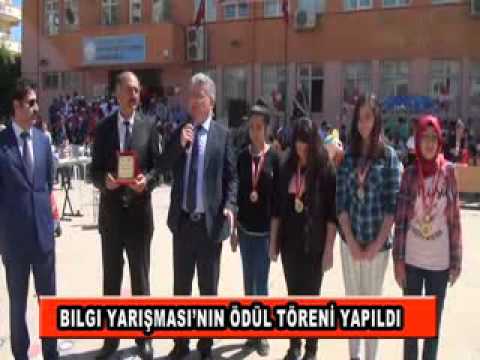 Bilgi yarişmasi’nin ödül töreni yapildi