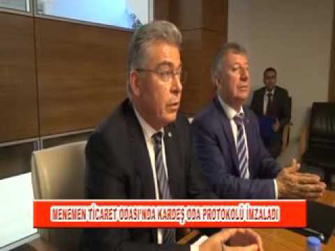 Menemen ticaret odasi’nda kardeş oda protokolü imzaladi