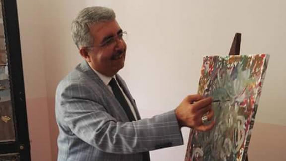 Cengiz GÜNDEŞ´ten Maruf Marufoğlu Anadolu Lisesi Resim Sergisine Ziyaret