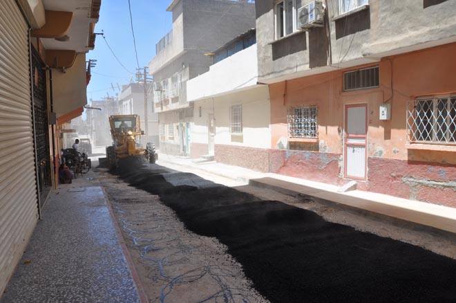 Asfalt çalişmasi hiz kazandi