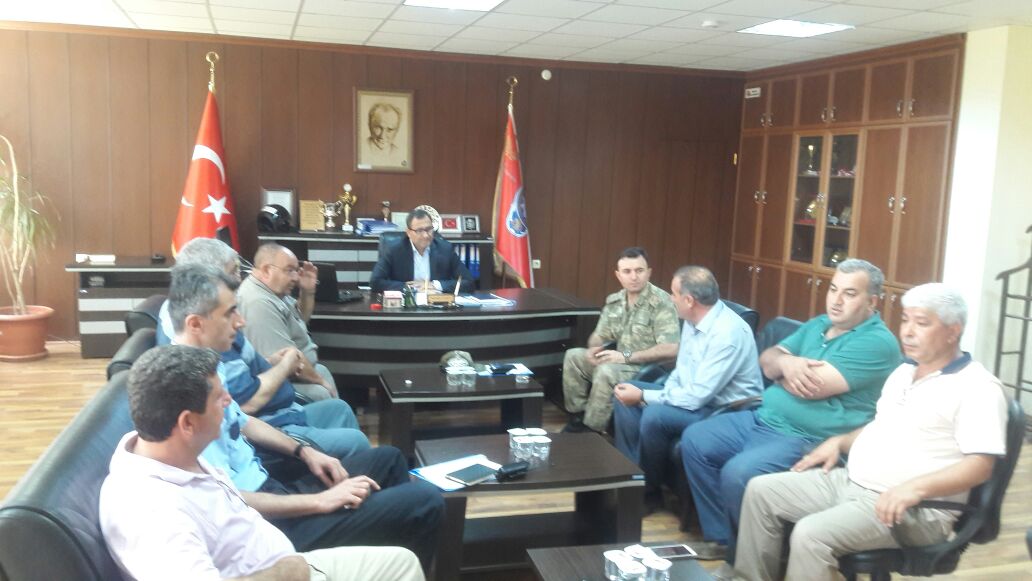 Fistik hirsizliğina karşi asayiş toplantisi