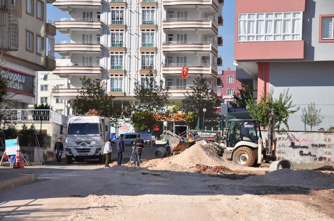 Büyükşehir belediyesi nden alt yapi çalişmasi