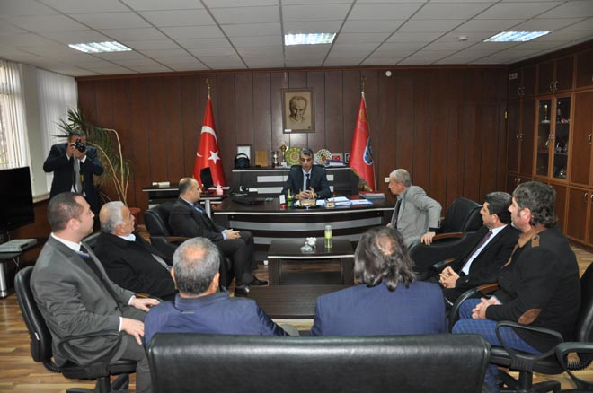 Ticaret borsasindan emniyet müdürlüğü ne taziye ziyareti