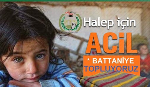 Ihh nizip temsilciği nden battaniye kampanyasi