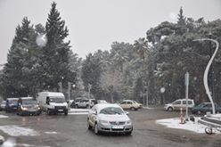 Nizip te kar yağişi etkili oldu