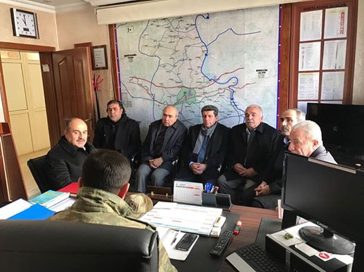 Ntb  den ilçe jandarma komutani na taziye ziyareti
