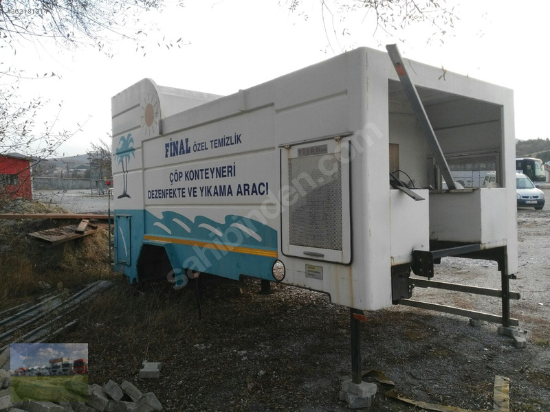Kütahyada güneş otomotivden çöp konteyniri yikama makinasi