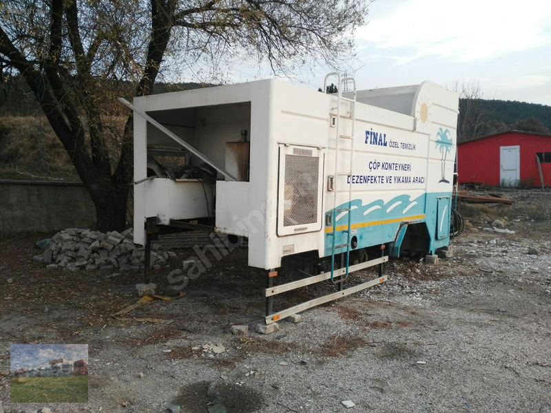Kütahyada güneş otomotivden çöp konteyniri yikama makinasi