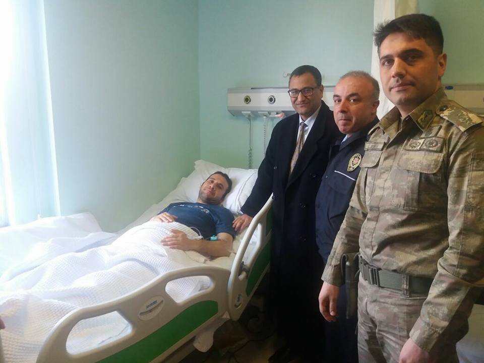 Kaymakam Nizipli Gazimiz Özel Harekat Polisi İbrahim ASLANOĞLU?NU ziyaret etti.