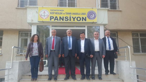 İlçe  Milli Eğitim Müdürü Sayın Cengiz GÜNDEŞ ve Şube Müdürü Vehbi ÖZTÜRK Nizip Mesle