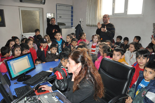 Minik öğrencilerden nrt ye ziyaret