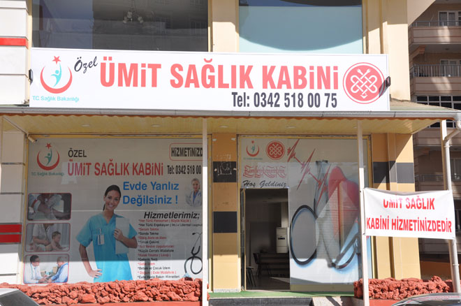 Nizip özel ümit sağlik kabini hizmete açildi