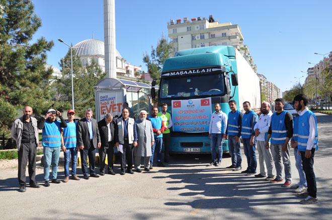 Beşir derneğinden suriyelilere yardim