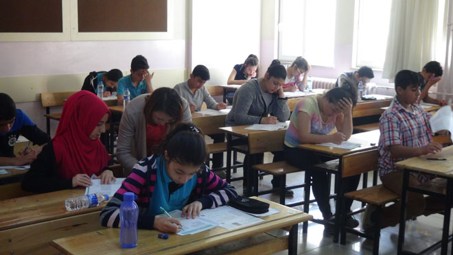 Teog sinavinin ilk oturumu bugün yapildi