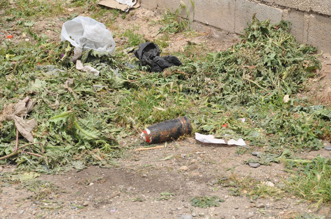 Nizipte patlamamış havan mermisi bulundu