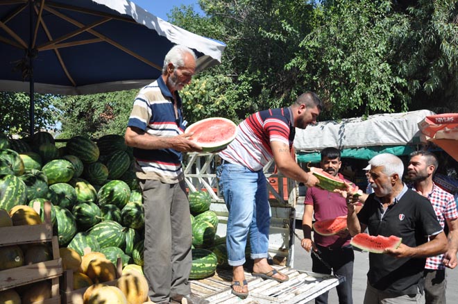 Kesmece karpuza yoğun ilgi