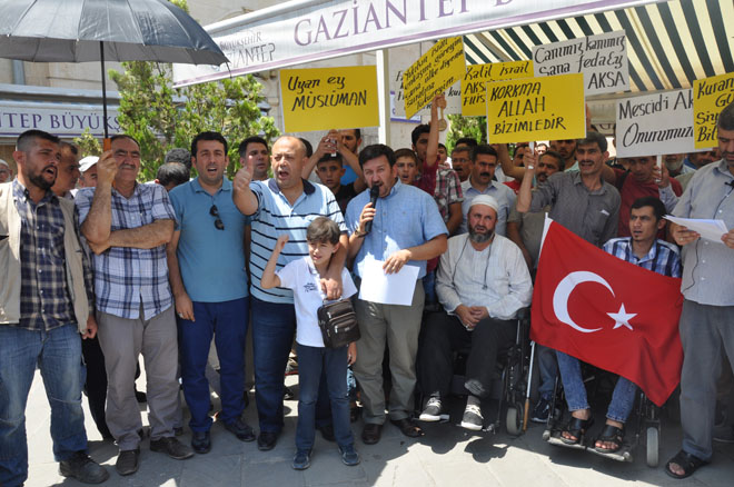 Nizip te israil protestosu