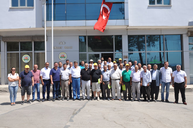 Tariş başkanlari ve üyelerinden ziraat odasi na ziyaret