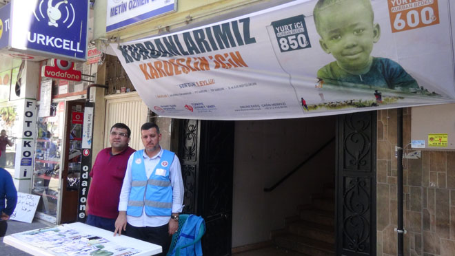 Diyanet vakfindan kurbanlarimiz kardeşlik için standi