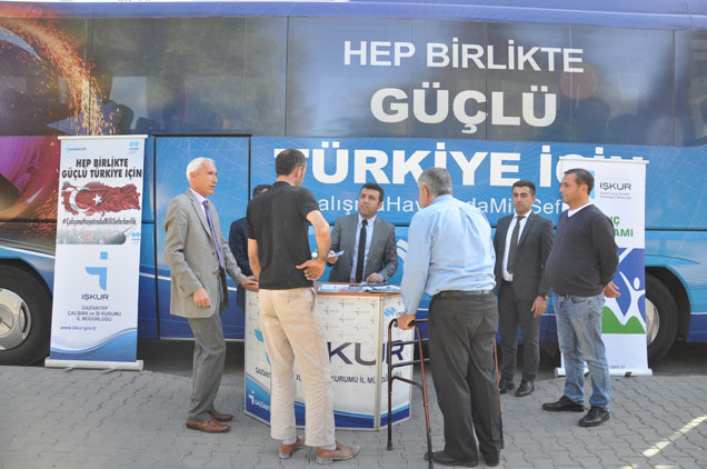 Işkur dan bilgilendirme standi