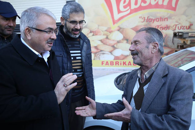 Akdoğan esnaf ziyaretinde