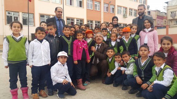 İlçe milli eğitim müdürümüz sayın Cengiz GÜNDEŞ Mehmet Akif Ersoy İlkokulunu ziyaret 