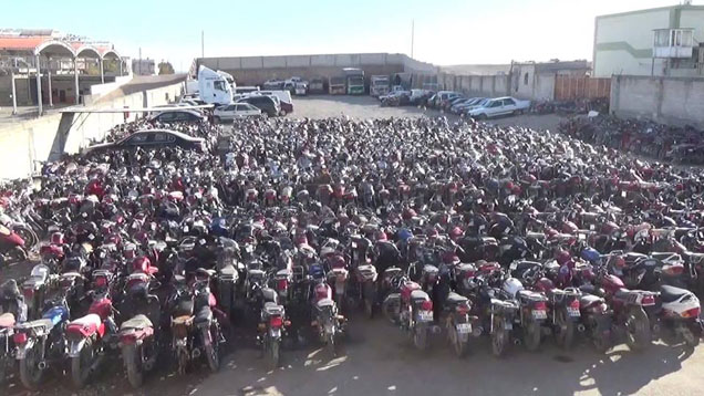 Birecik te polis 945 motosiklete el koydu