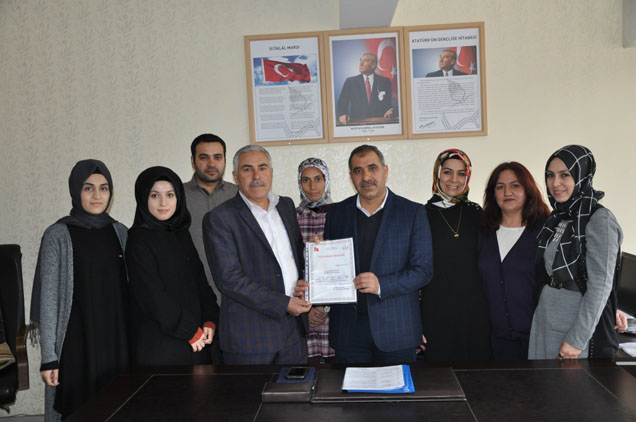 Mehmet çinar a teşekkür belgesi