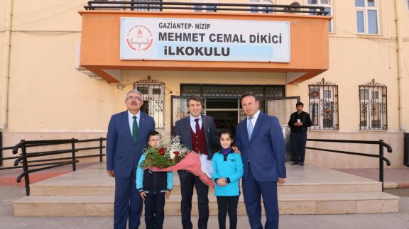 İl Milli Eğitim Müdürü Sayın Cengiz METE ve İlçe Milli Eğitim Müdürü Cengiz GÜNDEŞ  M