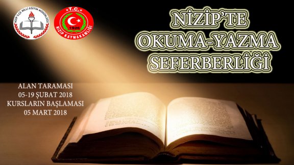 Okuma yazma seferberliği başladi