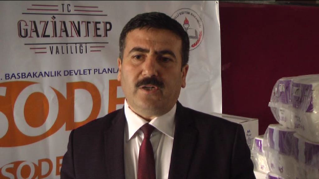 öğrencilere temizlik ürünü dağitimi